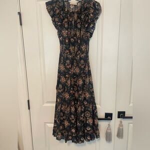 Ulla Johnson Floral Navy Dress